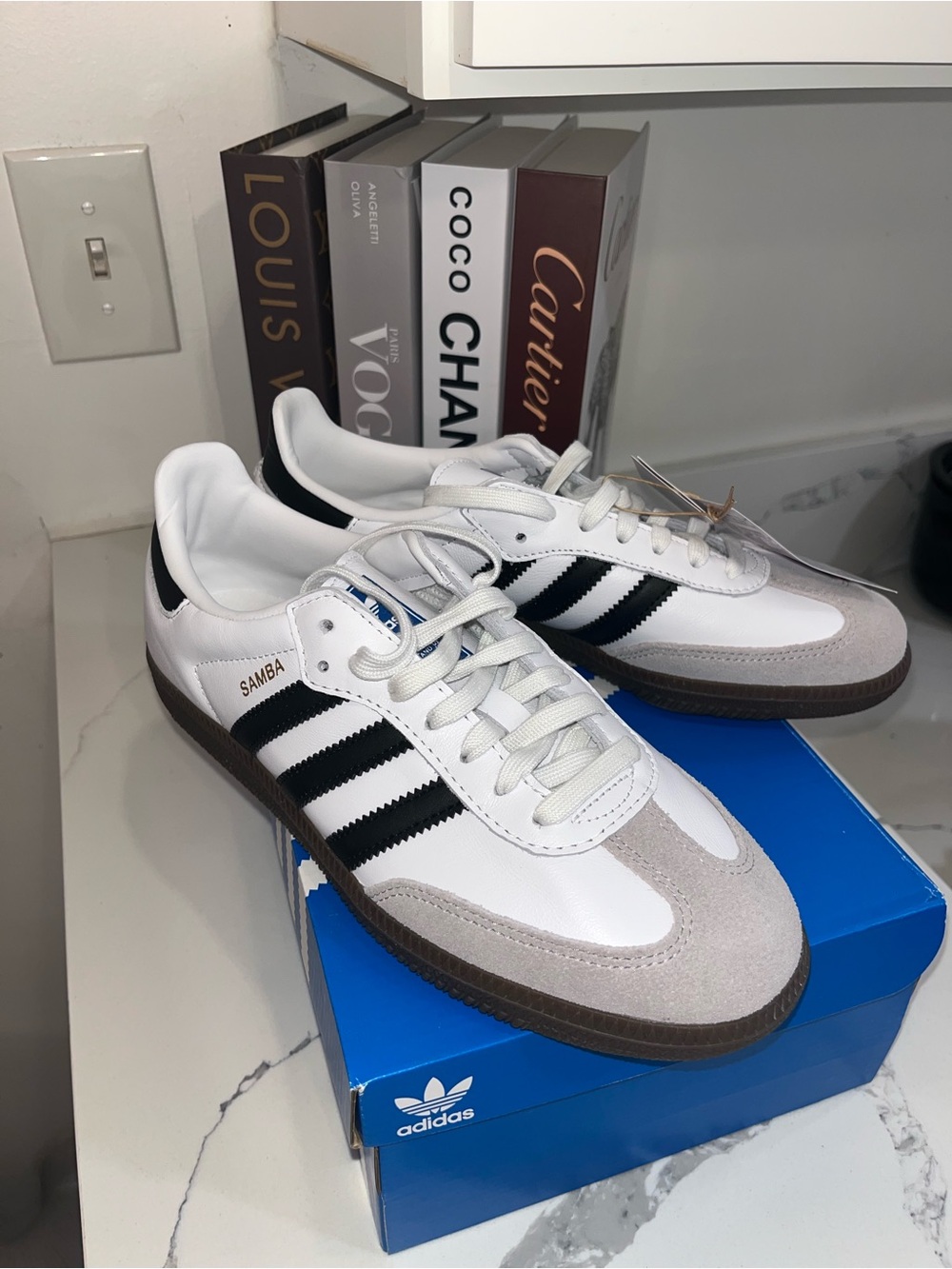 adidas Samba Sneakers - White / Black / Gray